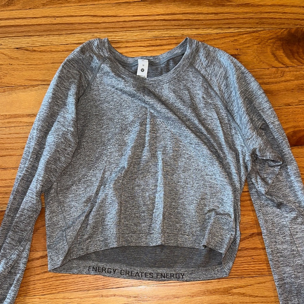 Lululemon Swiftly Tech Cropped Long Sleeve Top